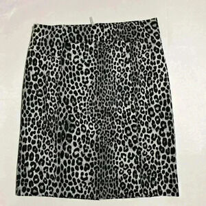 MICHAEL Michael Kors Womens Cheetah Animal Print Pencil Straight Skirt Medium￼